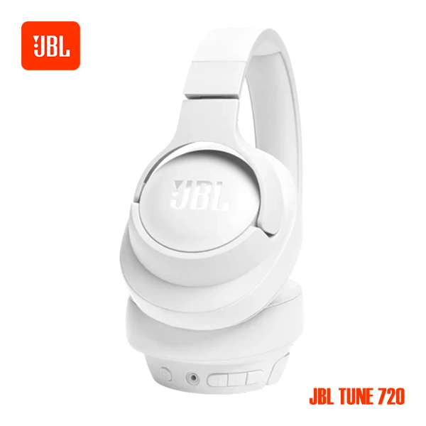 JBL TUNE 720BT WIRELESS OVER-EAR HEADPHONES - WHITE - Image 6