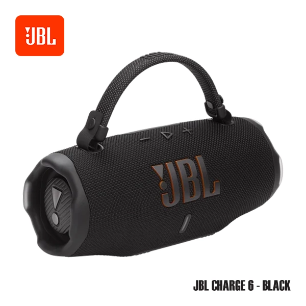 JBL CHARGE 6 PORTABLE BLUETOOTH SPEAKER - BLACK - Image 6