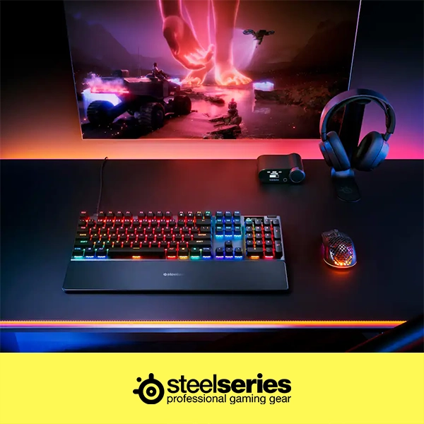 STEELSERIES APEX PRO GEN 3 RGB GAMING KEYBOARD - BLACK - Image 4
