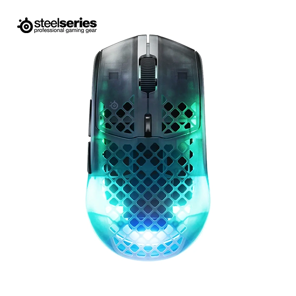 STEELSERIES AEROX 3 WIRELESS GEN 2 RGB GAMING MOUSE - SHADOW BLACK - Image 2