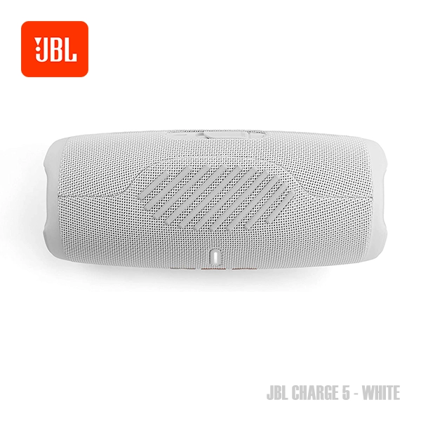 JBL CHARGE 5 PORTABLE BLUETOOTH SPEAKER - WHITE - Image 6