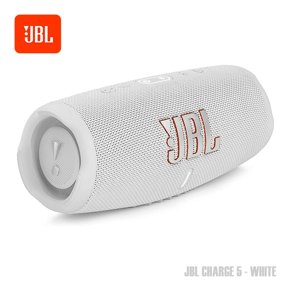 JBL CHARGE 5 PORTABLE BLUETOOTH SPEAKER - WHITE