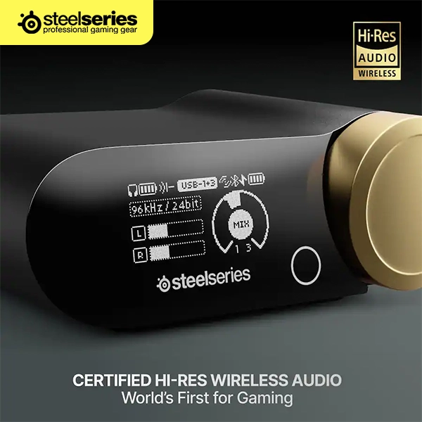 STEELSERIES ARCTIS NOVA ELITE WIRELESS GAMING HEADSET - SOFT GOLD - Image 2